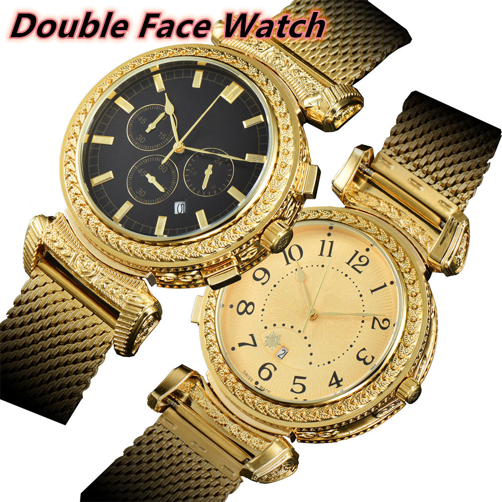 2025 New Double Face Watch Chronograph Designer Movement AAA Watches 44MM High Quality Luxury Mens Watch Multi-Function Montre Clock Relojes Free Sh