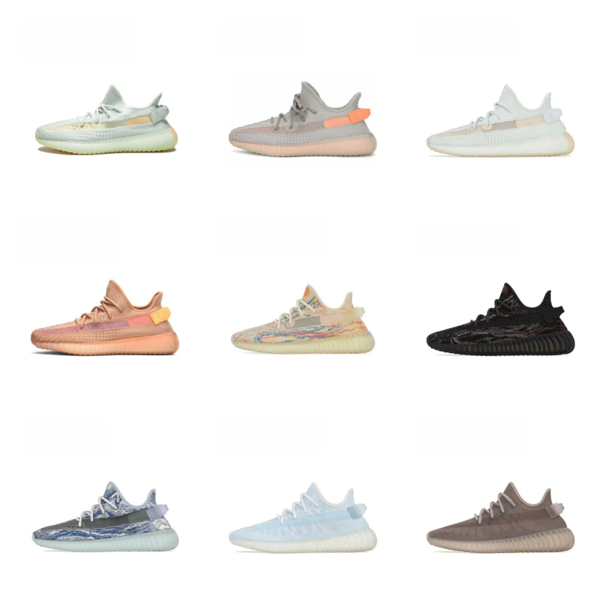 Run Away Onlinesneakers Casual Sneaker &#039;Yeezzy&#039;Yezzies&#039;350&#039; Clay Mxoat Mx Rock Blue Monoice Mono Mist Cinder Monoclay Cmpct Slat