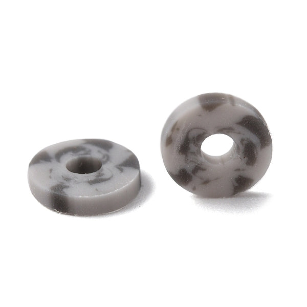 Handmade Two Tone Polymer Clay Beads