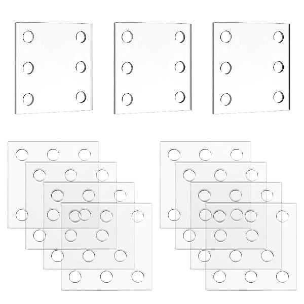 24Pcs Square Acrylic Sheet for Knitting Loom Accessories
