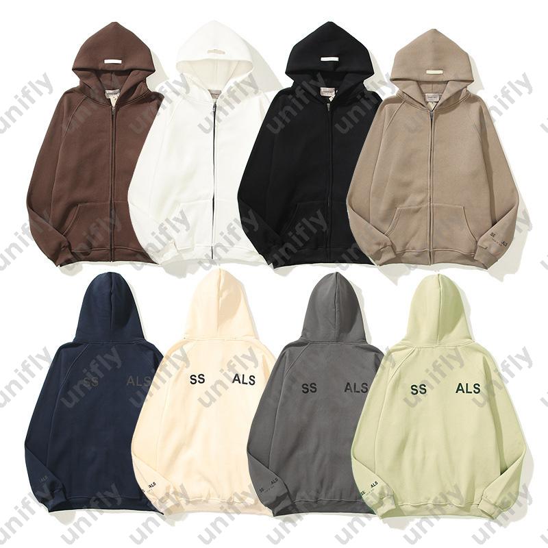 Men&#039;s Hoodies Designers Jacket Coat Zipper Hooded Sweatshirts Luxurious Mens Clothing Fleece-lined Women Hoodie Streetwear Brand Outerwear Man