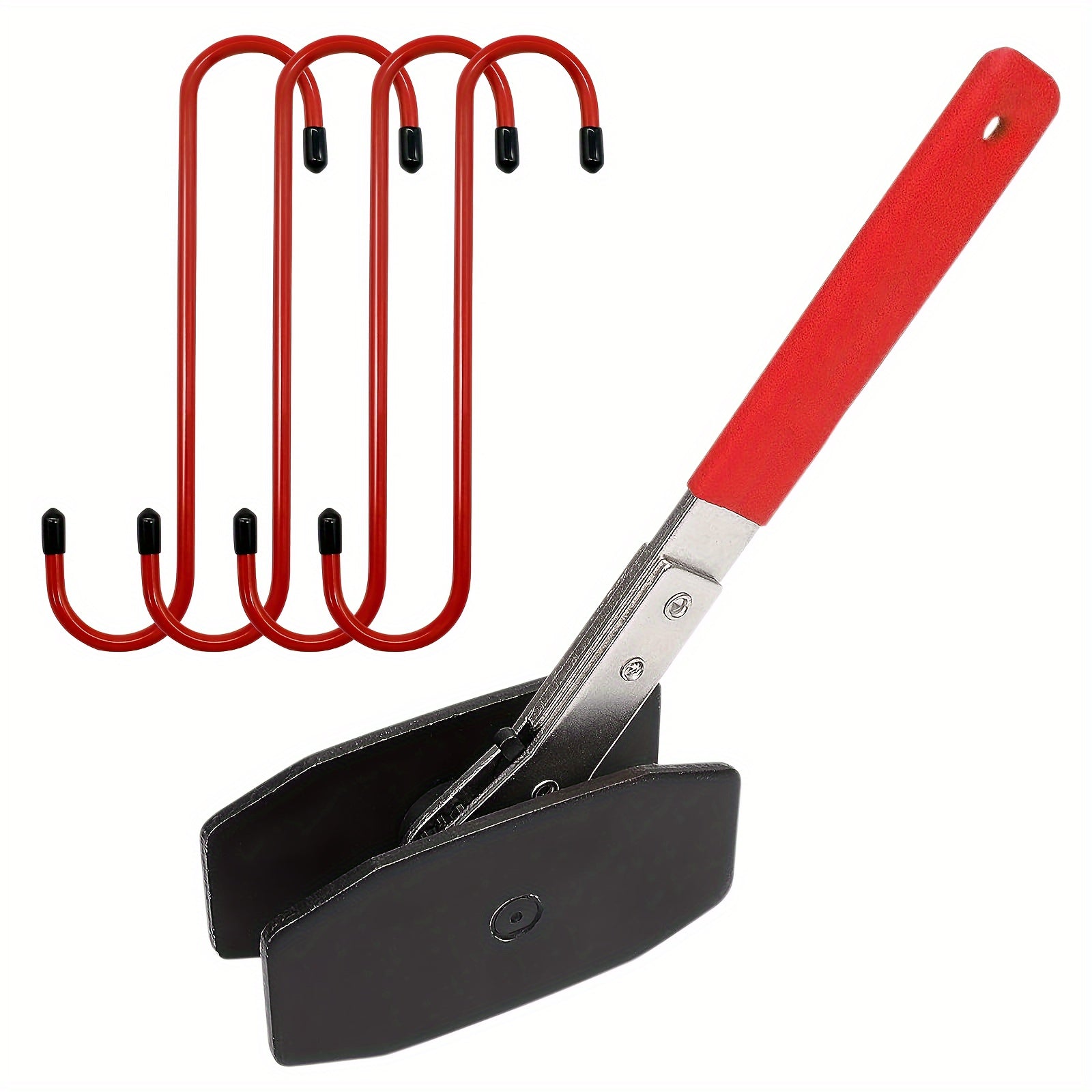 TEMU 360° Brake Caliper Press Tool, With 4 Caliper Hangers, 4 In 1 Universal Disc Brake Caliper Tool, Ratchet Piston Spreader Single Twin Piston Disc