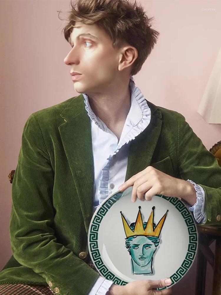 Plates Ginori 735 Cerc Decorative Plate Sea God Journey Design Living Room Bedroom Wall Hanging European Sle Home Decor