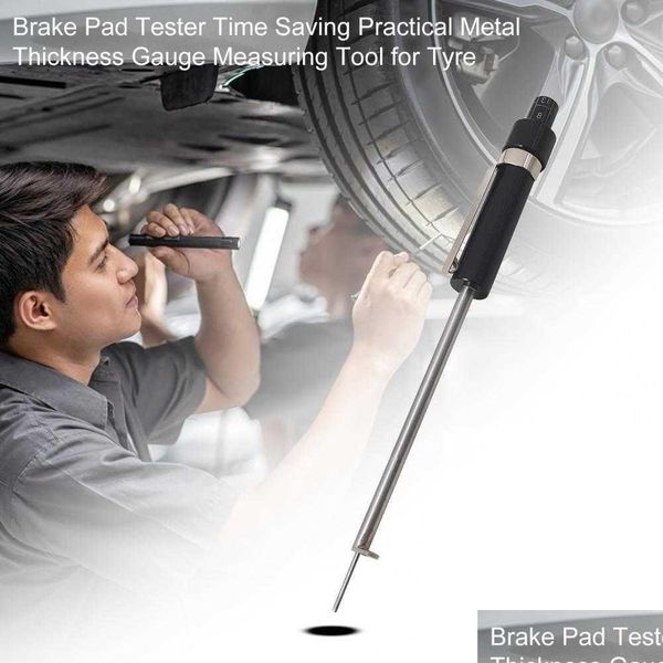 Other Auto Electronics Car Brake Pad Tester Time Saving Practical Metal Thickness Gauge Measuring Tool For Tyre Drop Delivery Mobile Dhlj1