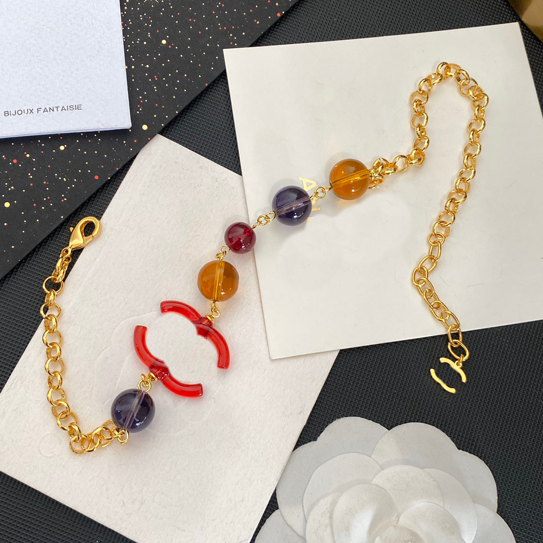 Designer Gifts Chokers Choker Necklace Plated Necklace Multicolour Women Love Jewelry Long Chains Vintage Design Jewelry Letter Necklace Rope Chain