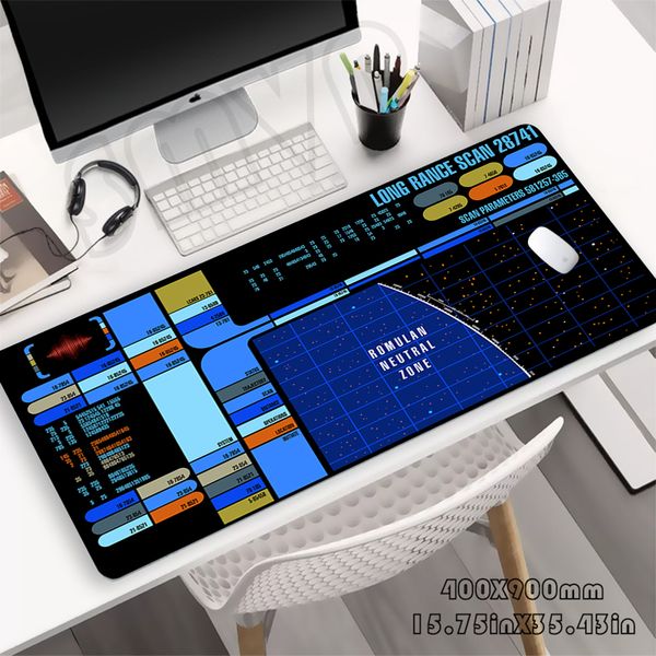 Spaceship 80x30cm XXL Lock Edge Mousepads Large Gaming Mousepad Desk Mats Mouse Mat Beast Desk Pad For Gift Mouse Pads