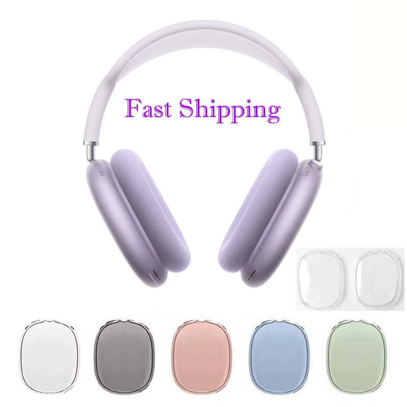 For Airpods Max bluetooth Headphone Accessories airpodspro max Transparent TPU Silicone Waterproof Protective case AirPod Max Headphones cover TPU C