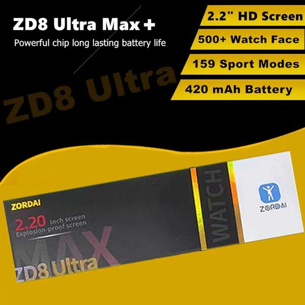 Smart Watches ZD8 Ultra MAX Plus+smartwatch mens 49mm AI watch facial Bluetooth call series 8 heart rate waterproof smartwatch women 2024 ne