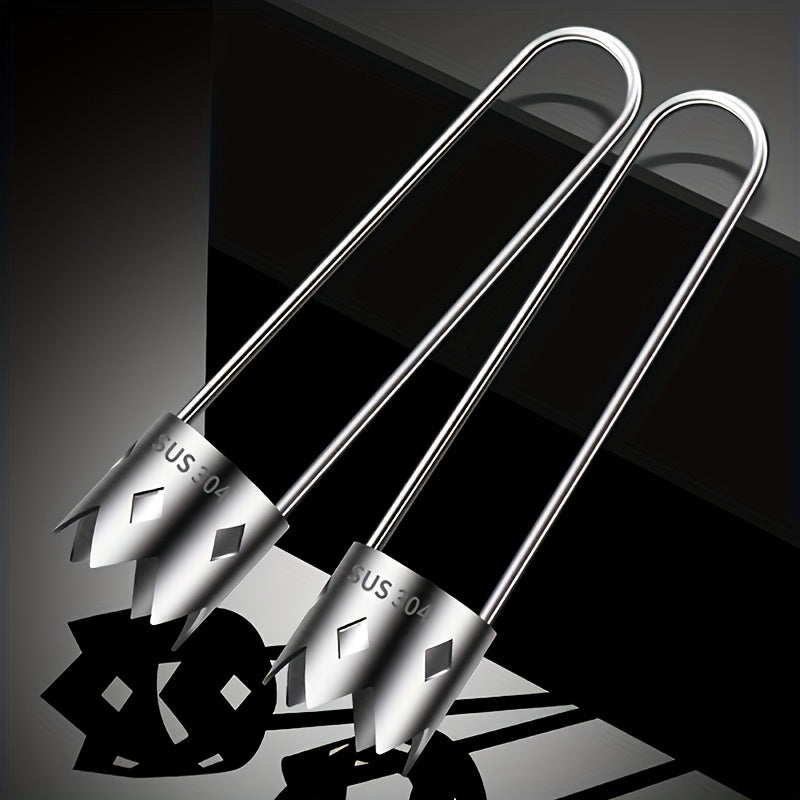 TEMU 2pcs Stainless Steel Fruit Coreer, Red Pepper Seed Remover, Vegetable And Fruit Coreer, Kitchen Gadgets, Easy To Peel And