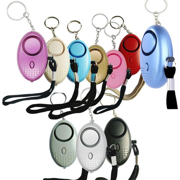 Hand Tools 130 decibels Egg Shape Self-Defense Alarm Girl Female Safety Protection Alarms Personal Safetys Scream Loud key chain alarm
