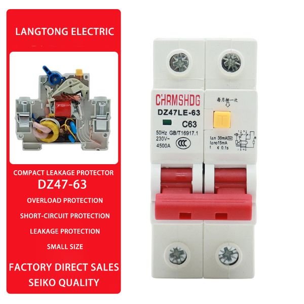 Home Electrical Safety Device: Small Size, High Efficiency RCBO Breakers with DZ47 Design