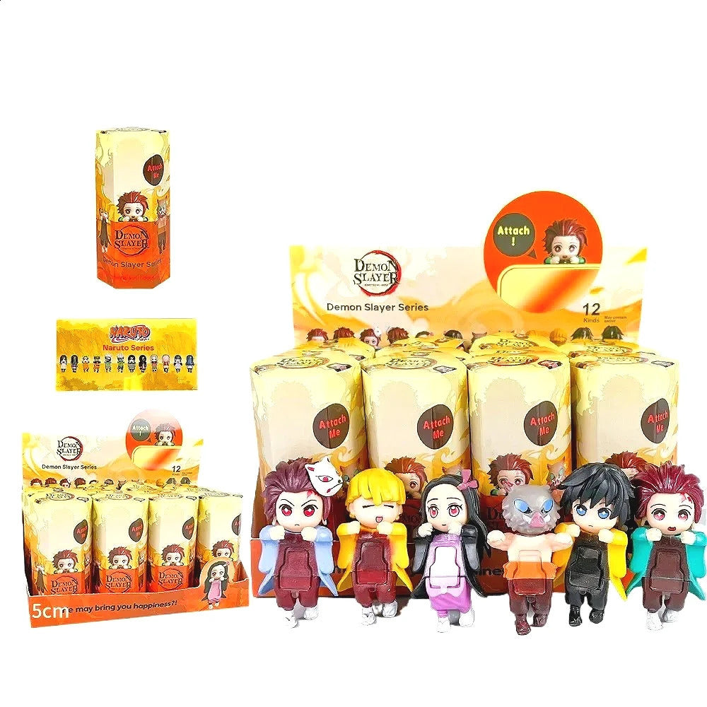 Demon Slayer Hippers Blind Box Mini Action Figures Collectible Decoration Kids Toys Mystery Boxes Children Birthday Gifts 250916