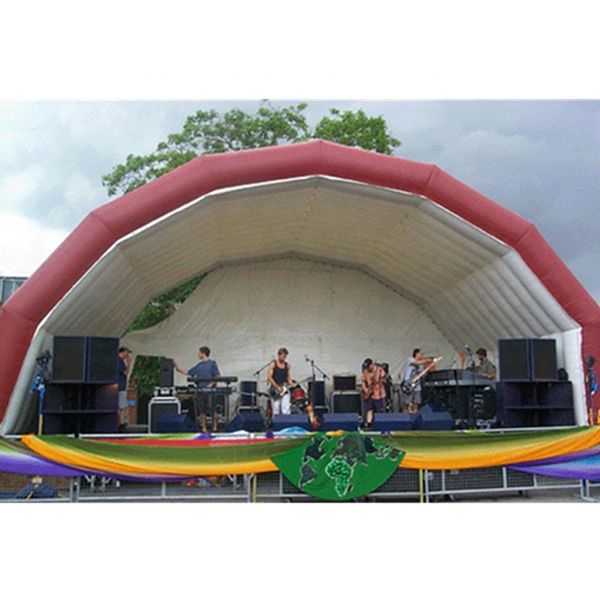 wholesale Personalized Large Inflatable Stage Cover Tent With Curtains Disco Tunnel Wedding Party Dinning House Car Exhibition Marquees With