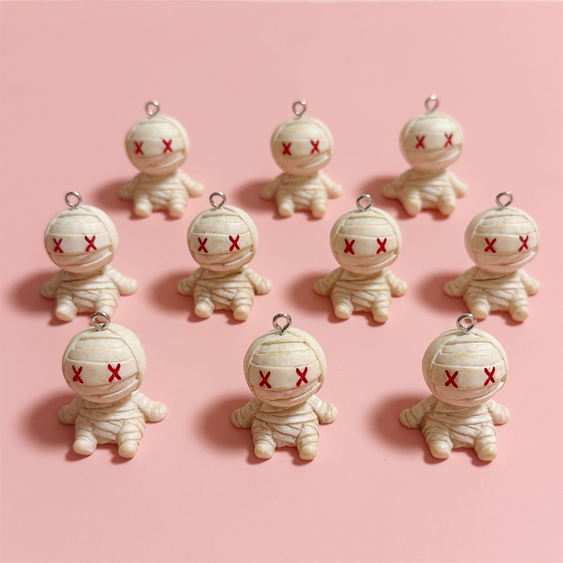 TEMU 10pcs Halloween 3d Charms For Making, Pendants, Earrings, Necklaces, Bracelets, Bag Charms, Resin Accessories, And Craft Supplies