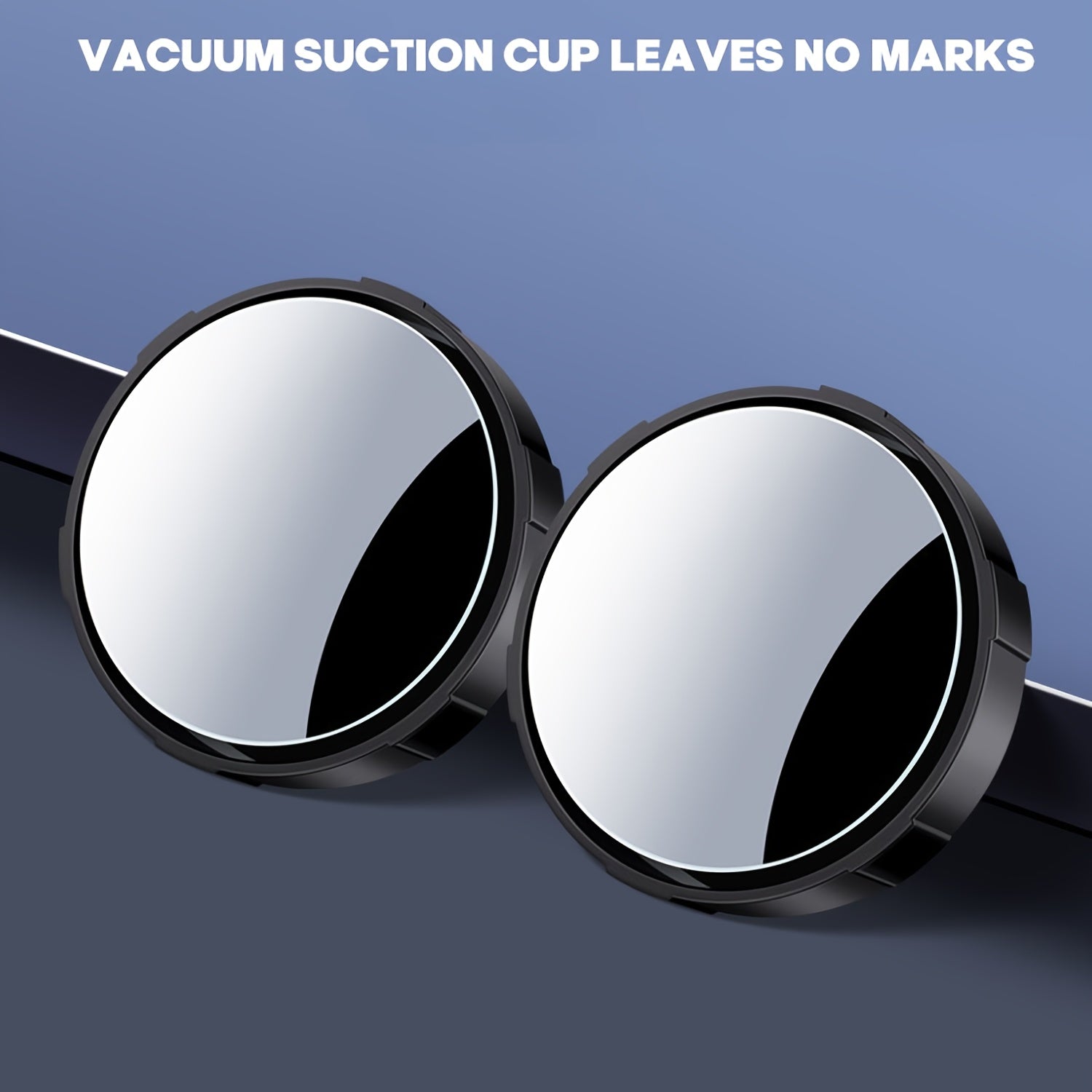 TEMU 1 Pair Of Rearview Mirror Car Reversing Artifact, Blind 360 Degree Reflective Mirror, Adjustable Wide Angle Hd Suction Cup Small Round Mirror