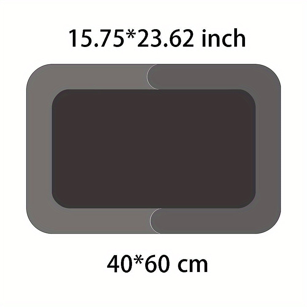 TEMU [bath Mat] Absorbent Diatomite Bath Mat, *19.69inch 15.75*23.62inch Non-slip And Water-absorbing Floor Mat, Soft And Comfortable Bathroom Mat -