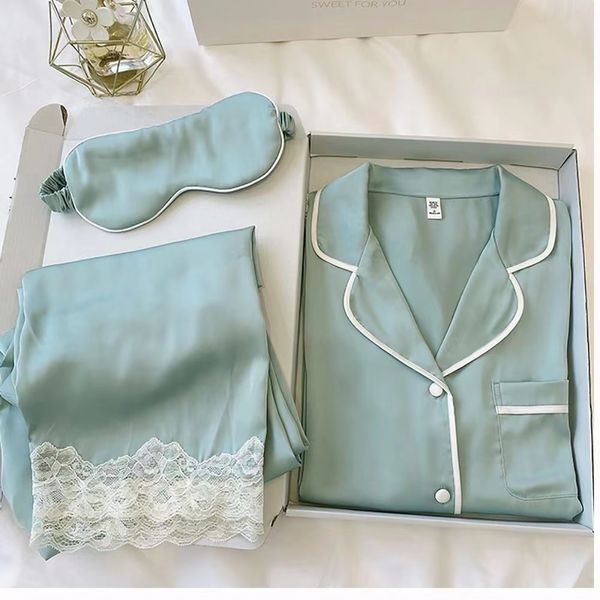 Famous pajamas women top pjs for women Sleepwear 2pcs Cotton Pajamas long sleeve fashion clothes Cute Night Suit Tops Pants Home Clothing bl