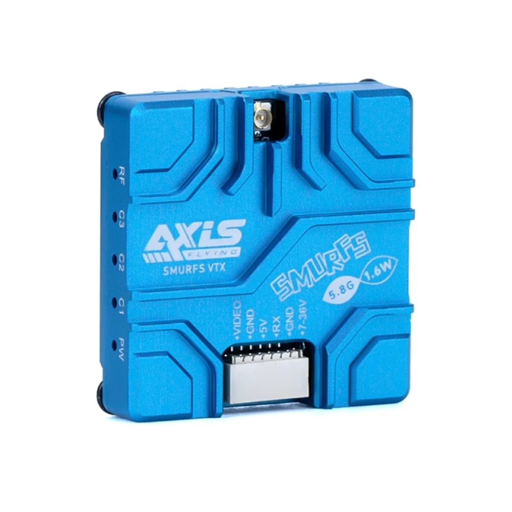 Axisflying SMURFS VTX 5.8G 25W 100W 250W 800W 1.6W Analog IRC Tramp Image Transmission FPV Transmitter for RC Drones