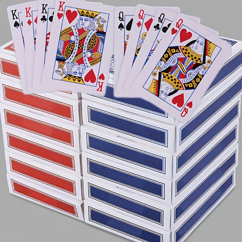 TEMU 6 Sets Of Playing Cards - Durable, Reusable, Portable & Easy To Carry - Vibrant Mixed Colors With Unique Patterns For Parties, Games, And