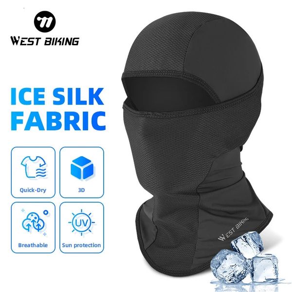 WEST BIKING Sports Balaclava Hat Quick-Dry Breathable UV Full Face Mask Headgear for Riding Running Outdoor Bike Cap Men Women 241212