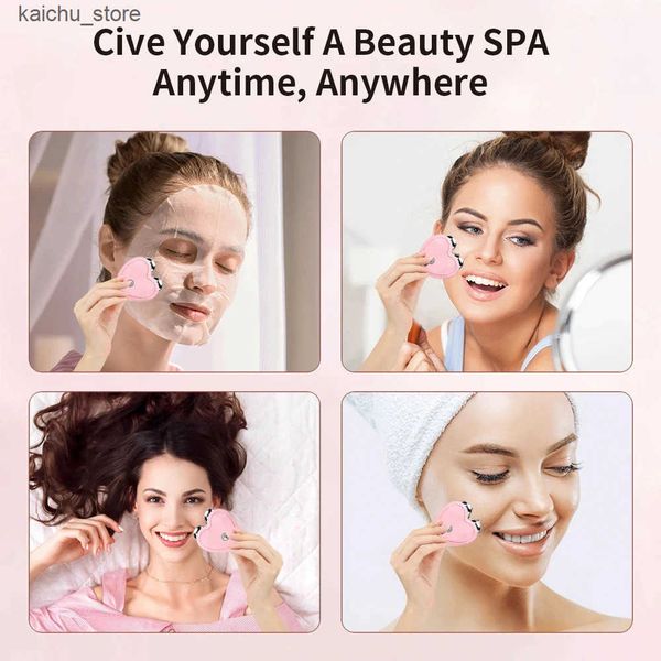 massagers 3D Microcurrent Electric Face Massager Lift Roller Mini Facial Lifting Device Sonic Vibration Skin Tighten Massage Beauty Care J24