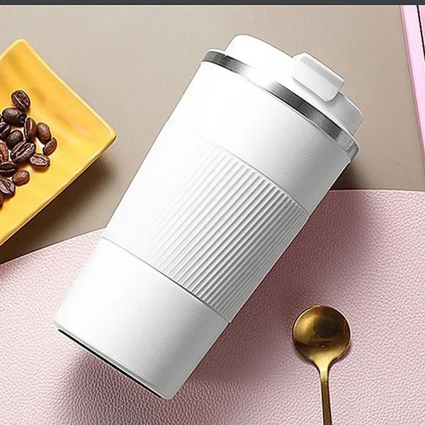 380ml-510ml double stainless steel 304 coffee cup leak proof and anti slip car vacuum film travel cup water bottle 240816