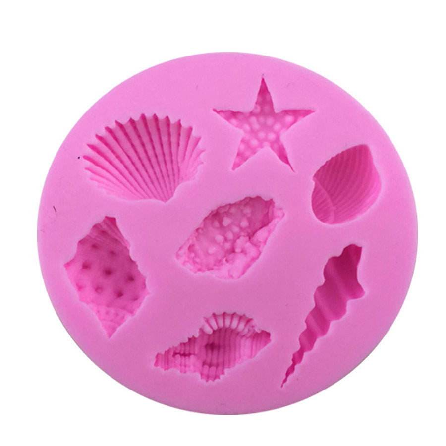 Mermaid Mold Sea Theme Silicone Fondant Mold Silicone Mold for Under The Sea Cake Decoration, Gum Paste, Polymer Clay, Cupcake Decor