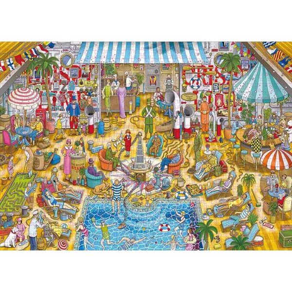 Puzzles 70*50cm Adult Puzzle 1000 Pieces Paper Jigs Puzzles Pool Party Famous Paintings Series Learning Education Craft Toys Gifts