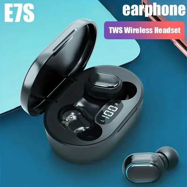 one Earphones E7S wireless Bluetooth earphones with microphone and LED display screen suitable for iPhone TWS Bluetooth earphones CL250113