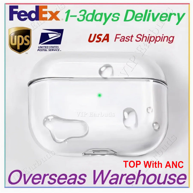 USA Stock for airpodspros airpods airpodspro2 Airpods 4 earbuds Headphones Accessories Silicone TPU Protective Earphone Cover Wireless Charging Shoc