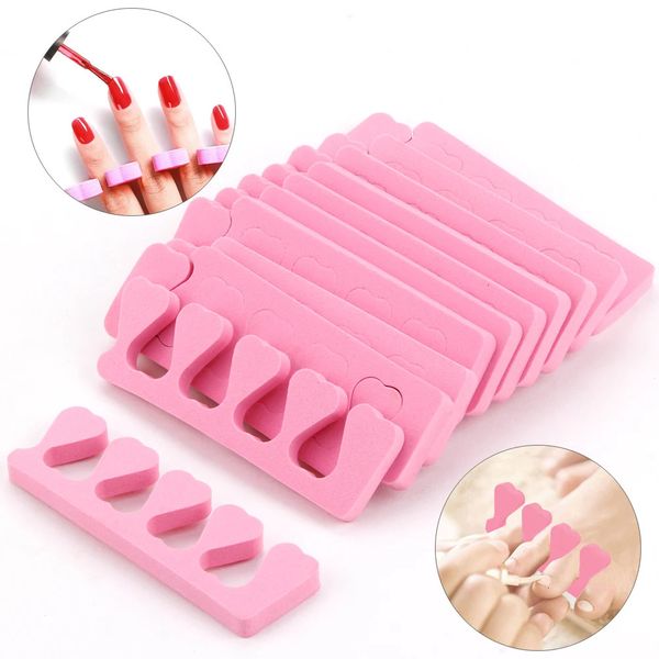 102050Pcs Toe Separator Foot Fingers Separators Spacer Pedicure Toes Spreaders Divider Soft Sponge Manicure Nails Art Tools 240625