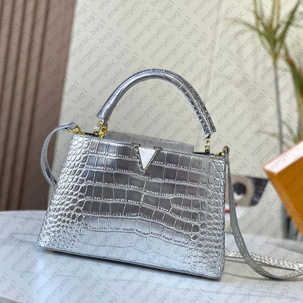 Shoulder Bags Designer Bag Tote Bags Shoulder Bag Women Handbags Fashion Capucines Large Capacity Crocodile Skin Solid Classic Luxury Metal