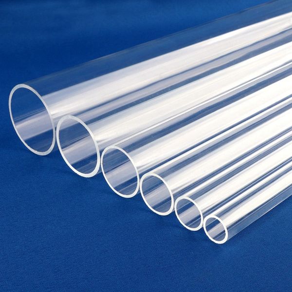 1Pc 50cm Long O.D 16~110mm Transparent Acrylic Pipe PMMA Organic Glass Tube Aquarium Accessoires Pipe Fittings Acrylic Tube