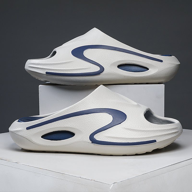 Fashion Men&#039;s Slippers Indoor Outdoor Sandals Beach Comfortable Soft Slides Casual Shoes Men Flip-flops Bathroom Home Slippers