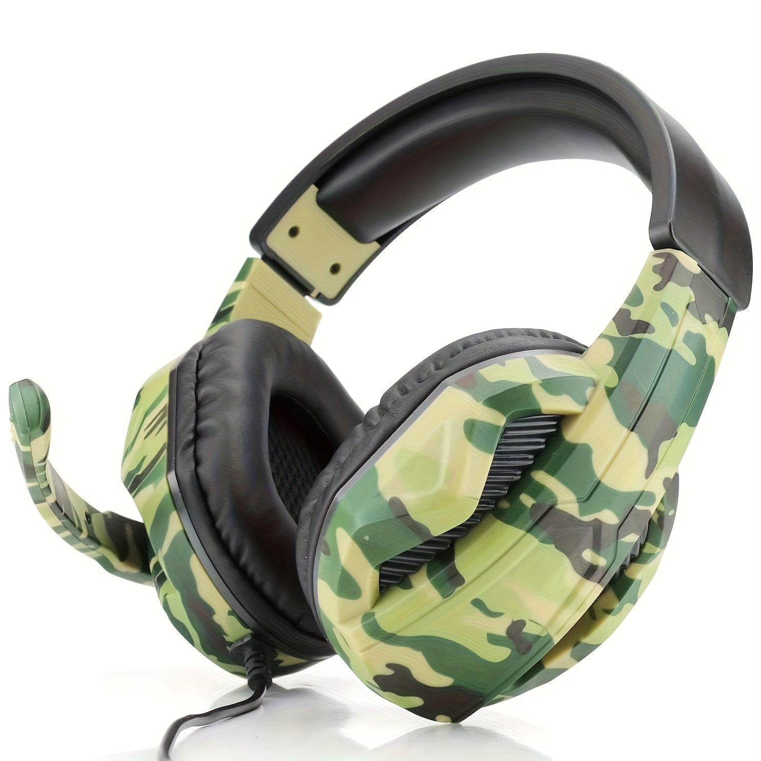 TEMU Gaming Headset With Microphone 3.5mm: Compatible With Pc, Ps4, Ps5, Switch, One, And |s. With Noise Cancelling Over-ear Stereo Surround Sound