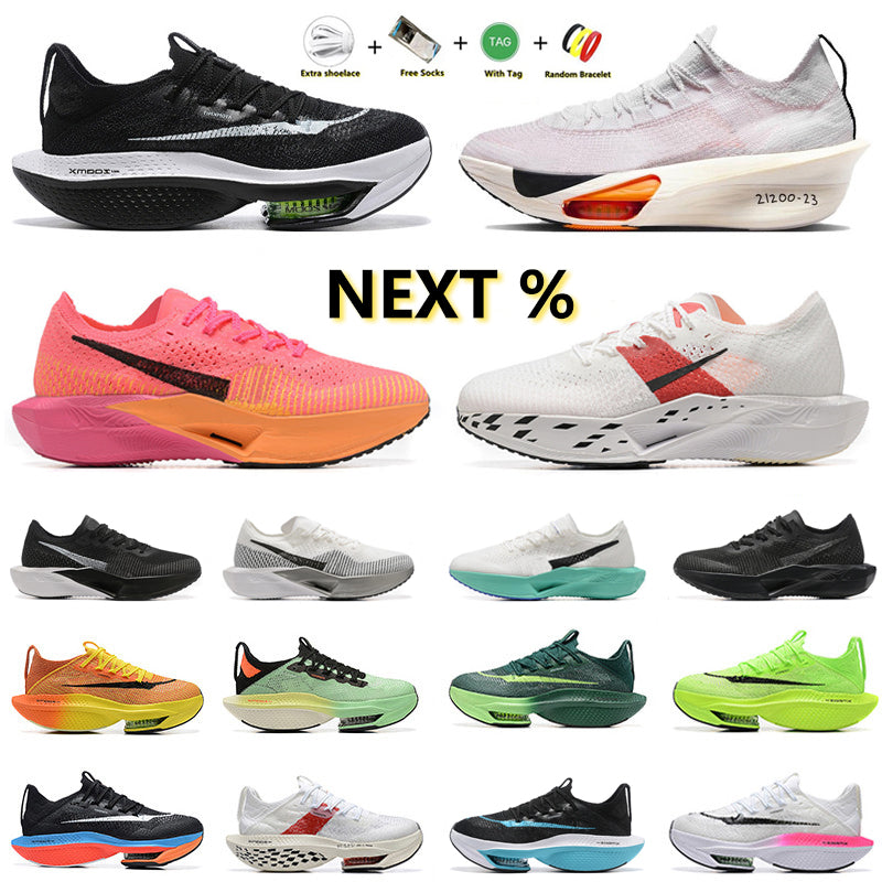 Prototype 21200-23 Mens Tracksuits Trainers zoomx vaporfly next% 3 Running Shoes Fly Knit White Black Orange Neon Spotted Red White Mens Womens Trai
