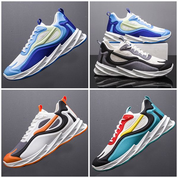 Free Shipping New Mens Running Shoes Triple Black Sneakers Sea Salt White Blue Suede Grey Olive Brown Beige Sail Green Mens Trainers Outdoor