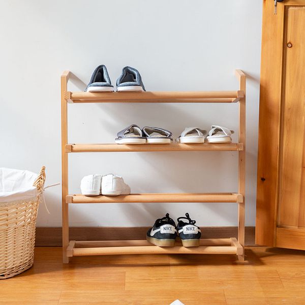 Japonês sapato dobrável rack de madeira de madeira moderna economia de sapatos Organizador Organizador de Zapatos Furniture Oc50xg