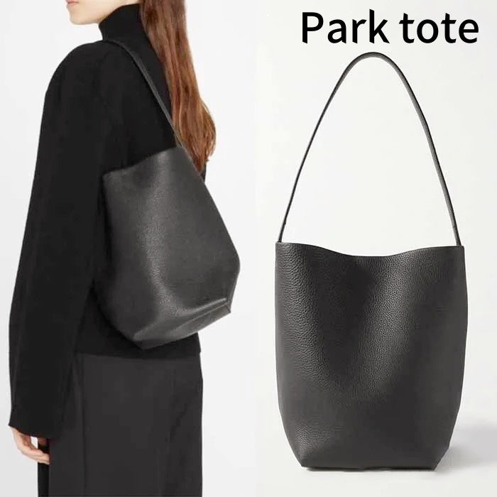 2size Large row park tote Bag Designer bucket bag luxury Womens mens city clucth Handbag Shoulder Bag Black white Grey leather Purse Cross body Draw