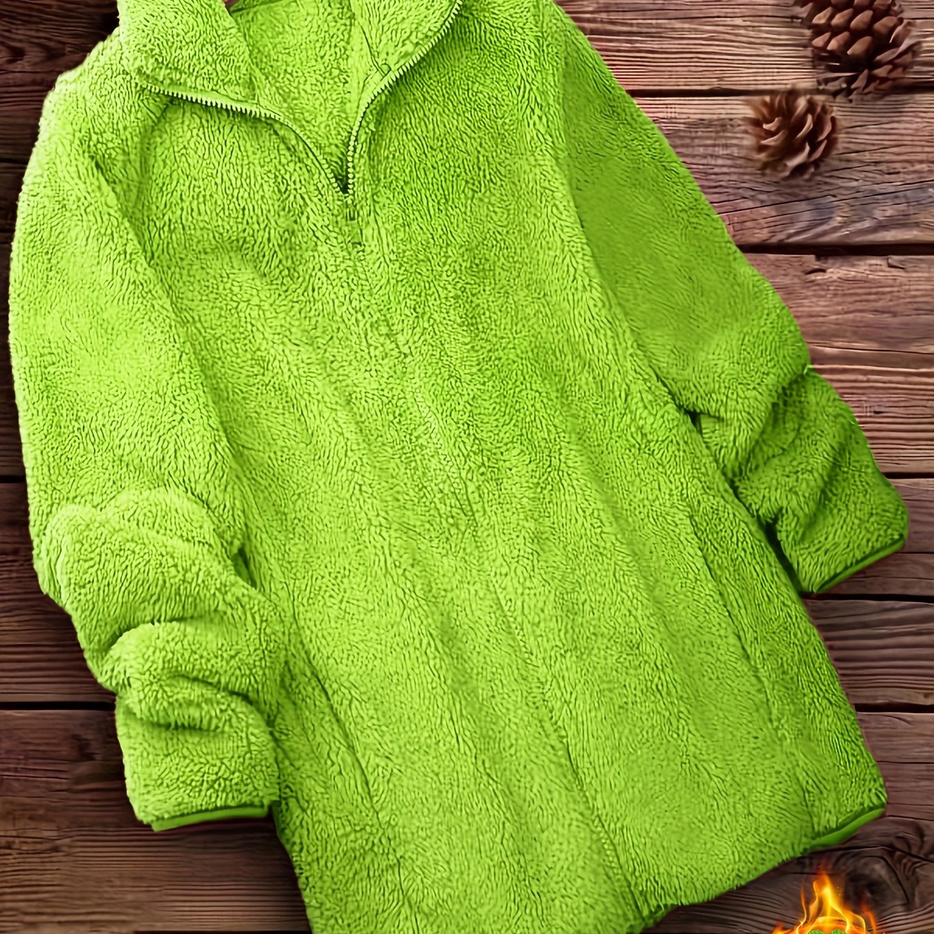 TEMU Plus Size, European And Size Women's Fashion Warm Tops Coat, , , Sophisticated Coat, Slim Fit, Comfortable Lining, Warm Fabric, Stylish Top,