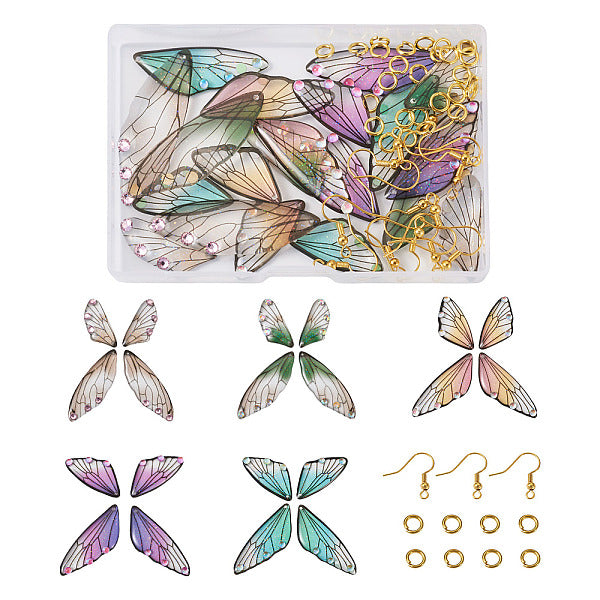 Kits de fabrication de boucles d'oreilles pendantes papillon bricolage