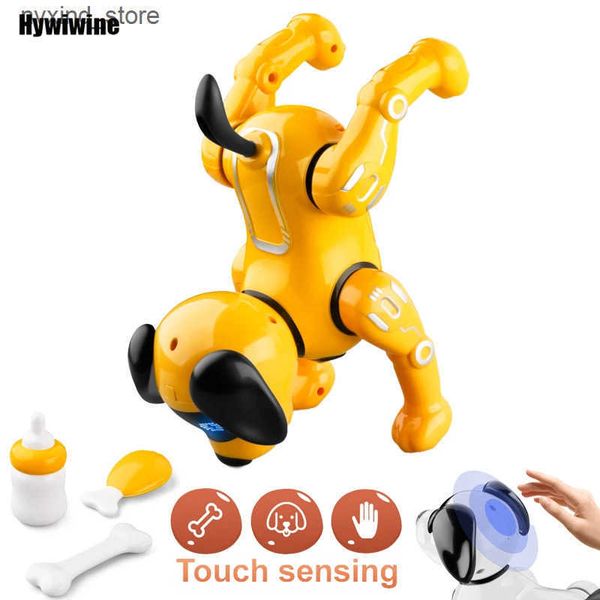Electronics Robots JJRC Funny RC Robot Electronic Dog Stunt Dog Touch-sense Music Song Walking Dancing Animal Robot Dog for Boy Girls Childr