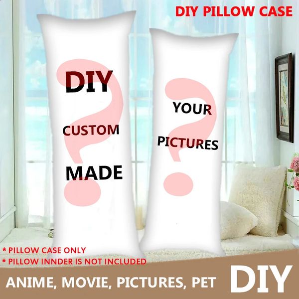 DIY Customized Anime 60x180 Pillowcase 150x50 Making Boyfriend Girlfriend Hug Body Pillowcase 160x50 Home Decoration Gift 240902