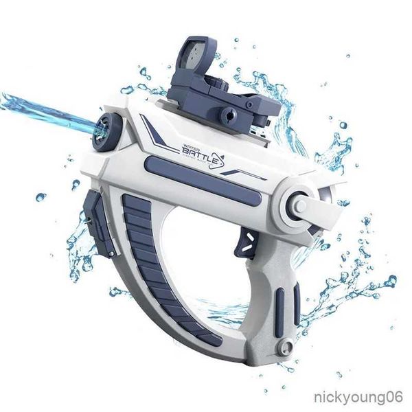 Sand Play Water Fun Kids summer outdoor shooting battle games pistol 2023 new toys small space electric fully automatic water gun R230613