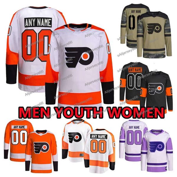 Custom Hockey Jerseys Philadelphia&#039;&#039;flyers&#039;&#039;mens 21 Scott Laughton 48 Brendan Lemieux 55 Rasmus Ristolainen 32 Sandstrom