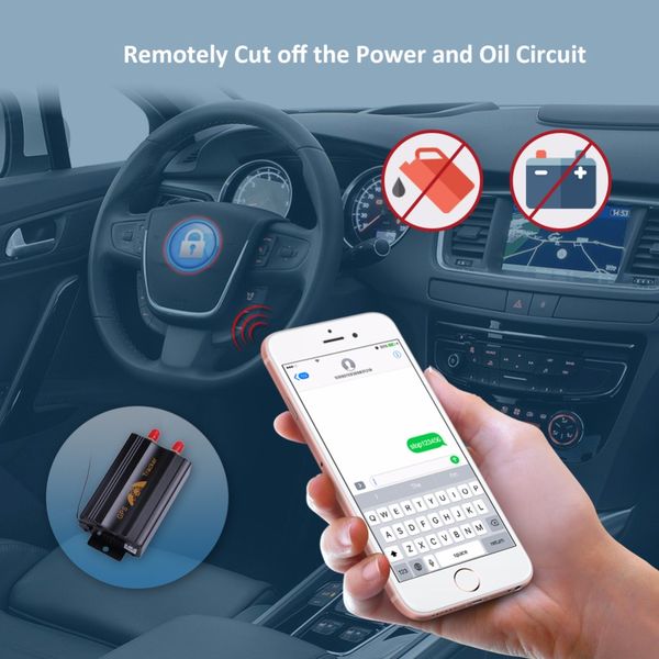 GPS Tracker Car TK103B Cut Off Oil Relay GPS Tracker Locator 2G-GSM Voice Monitor Shock Alarm History Route Geo-fence Free APP
