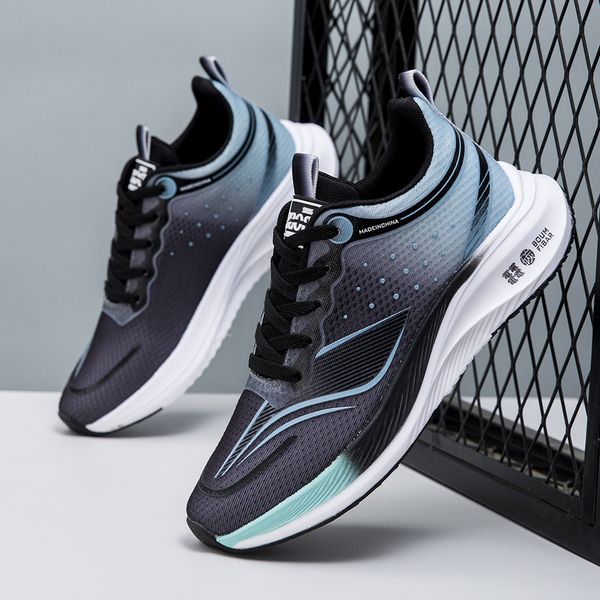 Spring & Summer Men&#039;s Shoes, New Ultralight Sports Running Shoes, Ice Mesh Breathable Casual Shoes, Sneakers Black