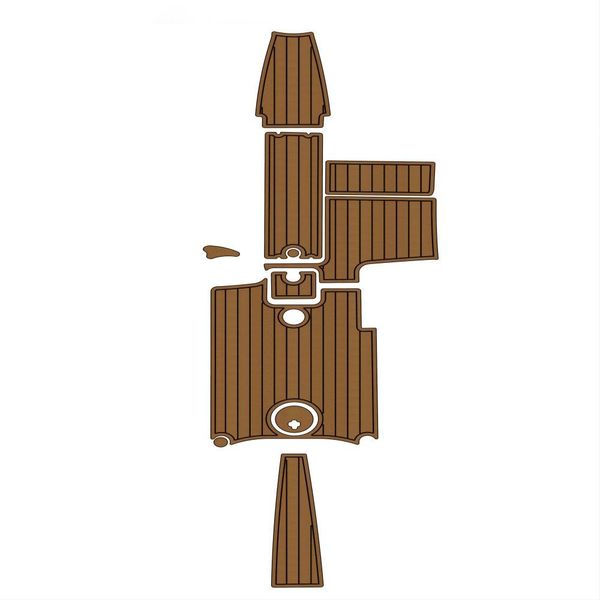 2011 Mastercraft X14V Cockpit Pads Boat EVA Foam Faux Teak Deck Floor Mat Backing Self Adhesive SeaDek Gatorstep Style