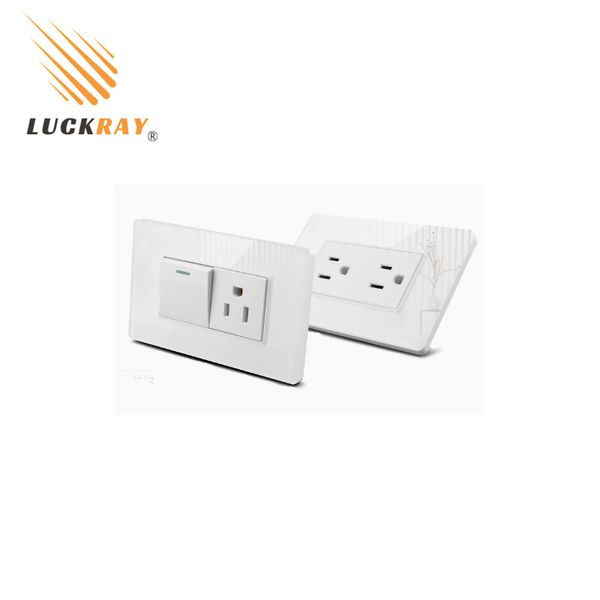 Multi-Functional American Type Acrylic electrical Wall Switch 1 Gang