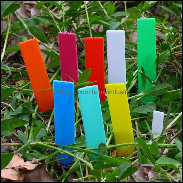 Garden Decorations One Word Garden Decorations Label Mini Plant Tags Marker Colourf Plastic Tag Colorfast Durable Classification Pot Dhdxz